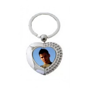 Anahtarlık Baskı (kalpli-taşlı)