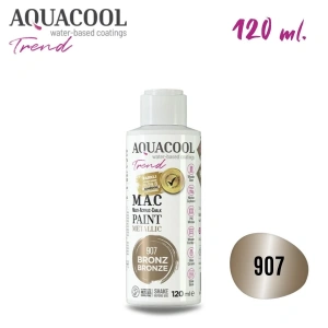 Aquacool Multi Akrilik Boya 120ml 907 Metalik Bronz