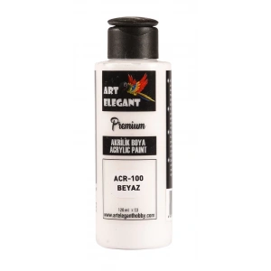 Art Elegant Akrilik Boya 120ml Acr-100 Beyaz