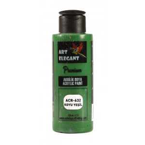 Art Elegant Akrilik Boya 120ml Acr-632 Koyu Yeşili