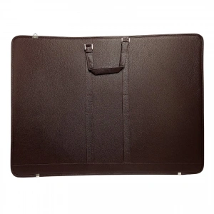 Art Elegant Deri Teknik Proje Çantası 55x75cm Koyu Kahverengi