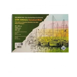 Art Liva Çok Amaçlı Sanatsal Resim Defteri 35x50 cm. 200 gr. 20 yaprak (SD-106)