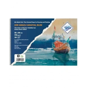Art Liva Resim Defteri Multi Teknik 35x50 cm. 170 gr. 20 yaprak (SD-104)