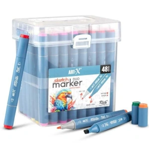 ART-X Çift Uçlu Sketch Marker Kalem Seti 48li