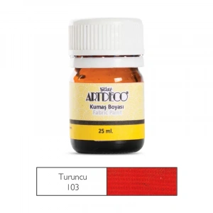 ARTDECO 010A KUMAŞ BOYASI 103 TURUNCU 25ml
