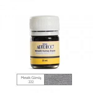 ARTDECO 011A KUMAŞ BOYASI 222 METALİK GÜMÜŞ 25ml