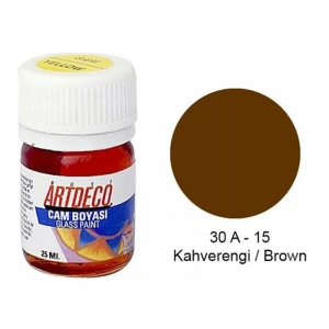 Artdeco 030a Cam Boyası 15 Kahverengi 25ml