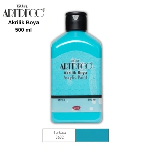 ARTDECO 70L AKRİLİK BOYA 3632 TURKUAZ 500ml