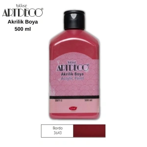 ARTDECO 70L AKRİLİK BOYA 3643 BORDO 500ml