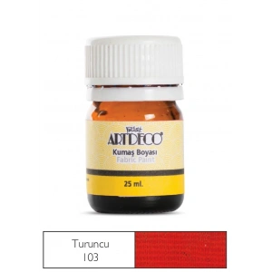 Artdeco Kumaş Boyası 25ml 10 A-103 Turuncu Orange