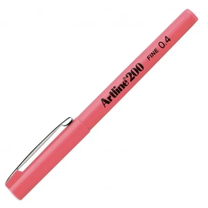 Artline 200 Fineliner 0.4 mm. İnce Uçlu Yazı ve Çizim Kalemi PEMBE