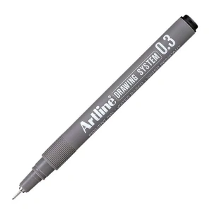 Artline 233 Çizim Kalemi Drawing System 0.3 mm Siyah