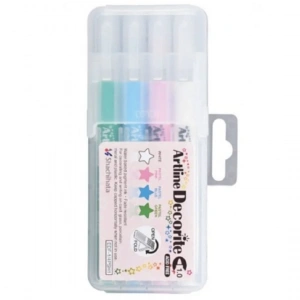 Artline Decorite Marker Kalem Fırça Uçlu 4lü Set 4PSH1