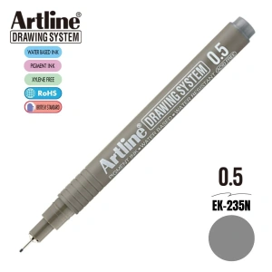 Artline Drawing System Teknik Çizim Kalemi 0.5 Gri