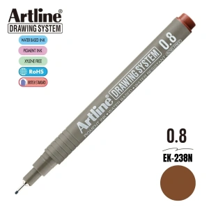 Artline Drawing System Teknik Çizim Kalemi 0.8 Sepia