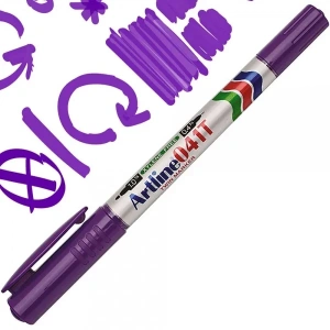 Artline Ek-041t İki Uçlu Permanent Markör Mor