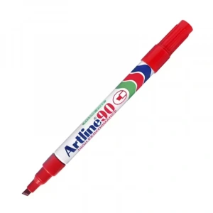 Artline Ek-90 Permanent Markör Koli Kalemi Kesik Uç Kırmızı