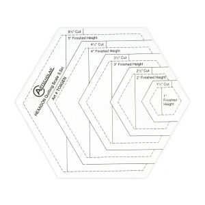 Artscholar Kapitone Şablonu Altıgen 13cm