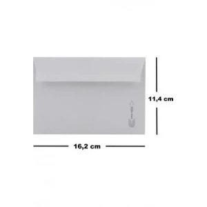 Asil Mektup Zarfı 11,4x16,2 Buklet 500 Lü 110 Gr.as-4007