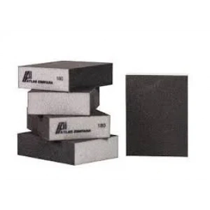 Atlas Sünger Zımpara 4 Taraflı Alüminyum Oksit 98x68x26 mm P180 Kum