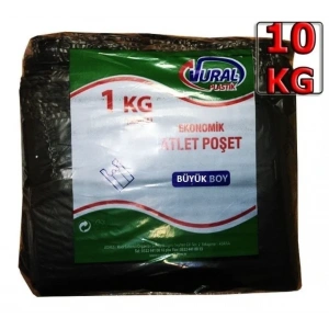 Atlet Poşet Siyah Küçük Boy ( 10 Kg )