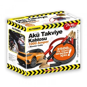 AUTOMİX 44414 AKÜ TAKVİYE KABLOSU 1000A (2500cc ve ÜZERİ ARAÇLAR İÇİN)