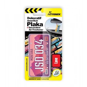 Automix 44619 Ayna Tip Plaka Dekoratif Hava Tazeleyici Araç Kokusu Montana Love