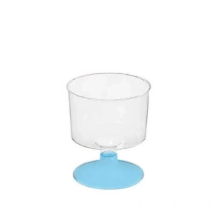 Ayaklı Shot Bardağı Mavi 50 Ml - 6 Adet