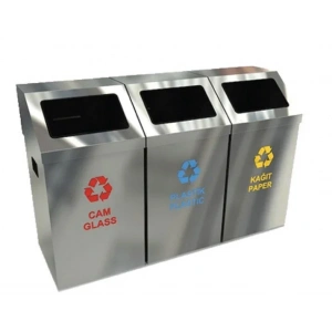 Ayrışım Kovası Krom 3lü Set ( Izgaralı )