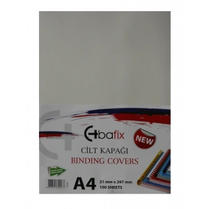 Bafix Cilt Kapağı Plastik Opak A4 160 MIC Beyaz