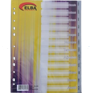 Bafix Seperatör Aylar Plastik A4