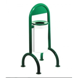 Bahçe Tipi Boyalı Şapkalı Çöp Kovası ( 1 Adet )