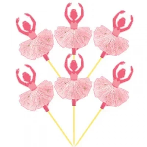 Balerin Partisi Şekilli  Kürdan Seti 12 Adet