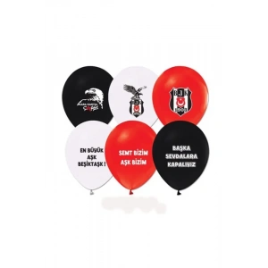 Balonevi Beşiktaş Baskılı Balon 8li (7924)
