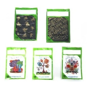 Baskılı El Geçme Blok Poşet 3 No 30x45 cm ( 100 Adet )