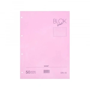 Bayındır A5 Kolej Yedek 50 Yp. Çizgili Pembe Bbn0243