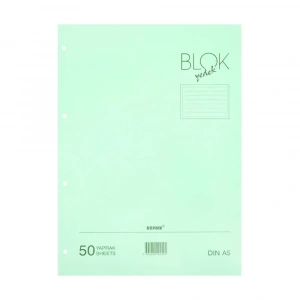 Bayındır Çizgili Klasör Yedeği A5 50 Yaprak Mavi