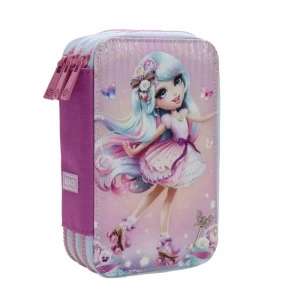 Bback 3 Katlı Kalem Çantası / Kalemlik / Kalem Kutusu Patenli Kız