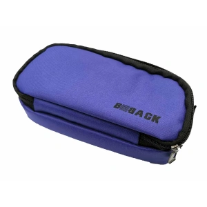 BBack Çift Bölmeli Fonksiyonel Kalem Çantası 22x10,5x6cm - Eflatun