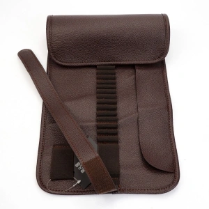 BBack Sanatsal Rulo Kalemlik Deri 36lı Koyu Kahverengi