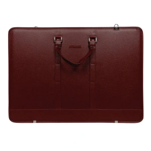BBack Suni Deri Proje Çantası 40x55cm Bordo