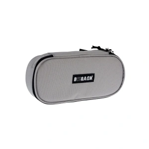 BBack Tek Bölmeli Fonksiyonel Kalem Çantası Kumaş Açık Gri
