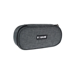 BBack Tek Bölmeli Fonksiyonel Kalem Çantası Kumaş Koyu Gri