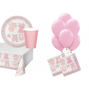 Bebek Kıyafetleri Pembe 8 li Parti Seti