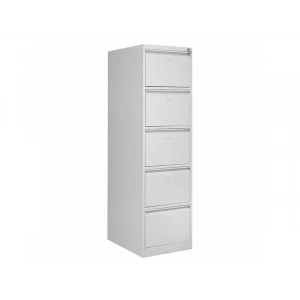 Beş Çekmeceli Metal Kartoteks Askılı Dosya Dolabı Gri Renk