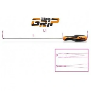 Beta Uzun Düz Tornavida 1264l 4x400