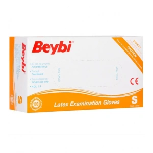 Beybi Lateks Muayene Eldiveni Pudralı ( S ) 100 Adet