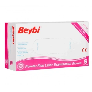 Beybi Pudrasız Lateks Muayene Eldiveni ( S ) 100 Adet