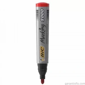 Bic 2000 Yuvarlak Uçlu Kırmızı Permanent Marker Kalem (koli Kalemi)