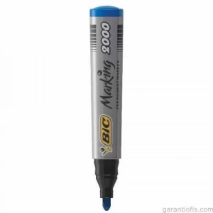 Bic 2000 Yuvarlak Uçlu Mavi Permanent Marker Kalem (Koli Kalemi)